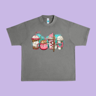 Volleyball Coffee Urban Heavy Tee Designed By Jasminsmagicworld