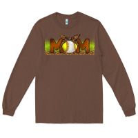Chestnut Baseball And Softball Mom Libbey Glass Long Sleeve Tee - BundleAndBundleShop