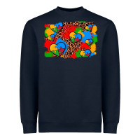 Navy autism heart background Heavyweight Sweatshirt - AdoDesignShop