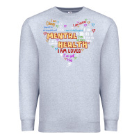 Heather Grey mental health matters Premium Sweatshirt - JahusDesignShop