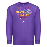 Purple mental health matters Premium Sweatshirt - JahusDesignShop