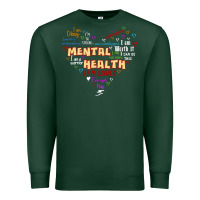 Sports Green mental health matters Premium Sweatshirt - JahusDesignShop