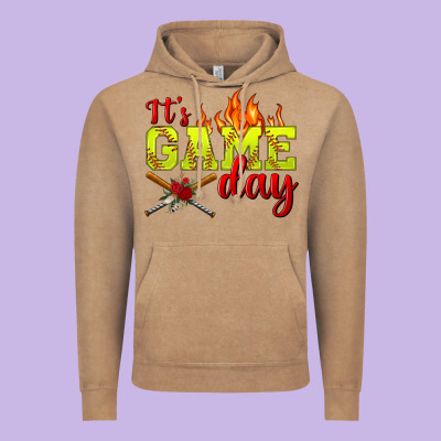 It's Game Day Softball Vintage Hoodie Designed By Bundleandbundleshop