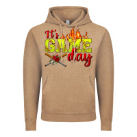 Vintage Coffee It's Game Day Softball Vintage Hoodie - BundleAndBundleShop
