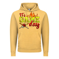 Vintage Mustard It's Game Day Softball Vintage Hoodie - BundleAndBundleShop