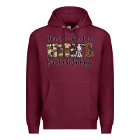 Burgundy army christmas proud veteran Premium Hoodie - Jasminsmagicworld