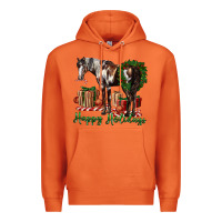 Carrot happy holidays mustang horse Premium Hoodie - LillyAllenDesigns