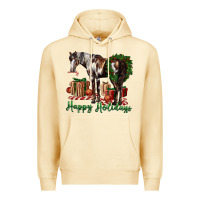 Pina Colada happy holidays mustang horse Premium Hoodie - LillyAllenDesigns