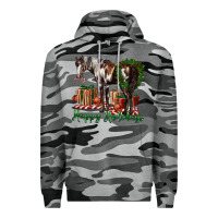 Slate Camo happy holidays mustang horse Premium Hoodie - LillyAllenDesigns