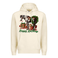 Tofu happy holidays mustang horse Premium Hoodie - LillyAllenDesigns