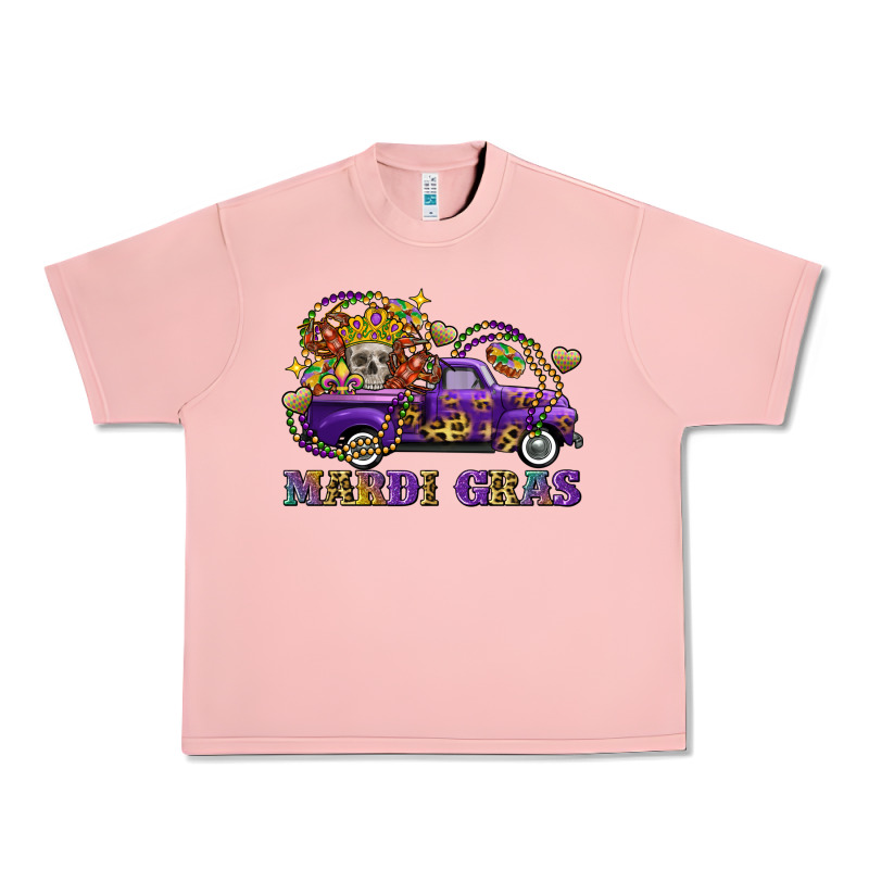 Mardi Gras Skull Truck Urban Heavy Tee by FaDigitalArtStudio | Teevron