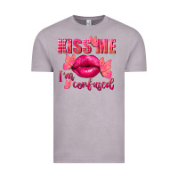Vintage Zinc Kiss me i'm so confused Valentine's Day Vintage Tee - FaDigitalArtStudio