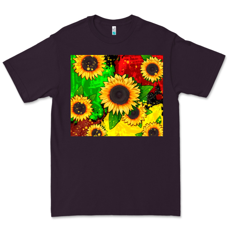 Juneteenth Sunflowers Premium Tee by CowGirlArtShop | Teevron