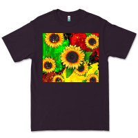 Plum juneteenth sunflowers Premium Tee - CowGirlArtShop