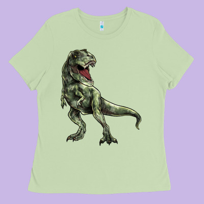 T-rex Ladies Tee Designed By Howdyjamesfarm