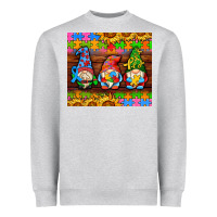 Heather Grey autism gnomes Heavyweight Sweatshirt - AdoDesignShop