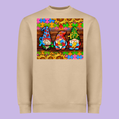 Autism Gnomes Heavyweight Sweatshirt Designed By Adodesignshop