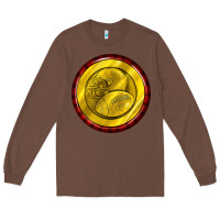 Chestnut american football round earrings Long Sleeve Tee - BundleAndBundleShop