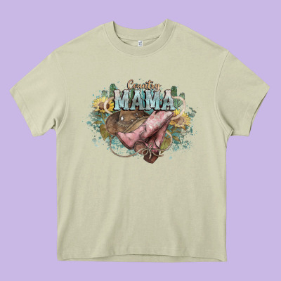 Country Mama Heavy Core Tee Designed By Howdyjamesfarm