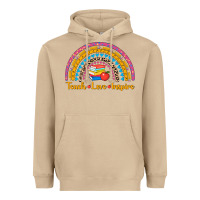 Mushroom back to school rainbow teach love inspire Heavyweight Hoodie - AdoDesignShop