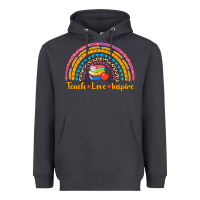 Smoke back to school rainbow teach love inspire Heavyweight Hoodie - AdoDesignShop