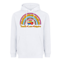 White back to school rainbow teach love inspire Heavyweight Hoodie - AdoDesignShop
