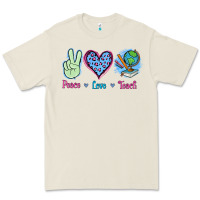 Bone Peace Love Teach Premium Tee - Jasminsmagicworld