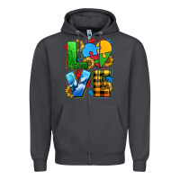 Smoke love with heart sunflower Zipper Hoodie - AdoDesignShop