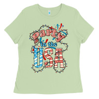 Matcha Party in the USA 4th of july Ladies Tee - HowdyJamesFarm