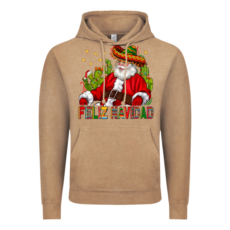 Feliz Navidad Santa With Cactus Vintage Hoodie by BundleAndBundleShop | Teevron