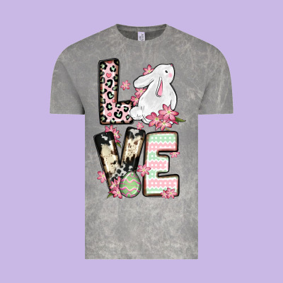 Love Easter Bunny Vintage Tee Designed By Oliviacreatesart