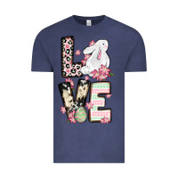 Vintage Denim Love Easter bunny Vintage Tee - OliviaCreatesArt