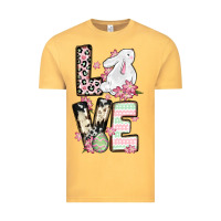 Vintage Mustard Love Easter bunny Vintage Tee - OliviaCreatesArt