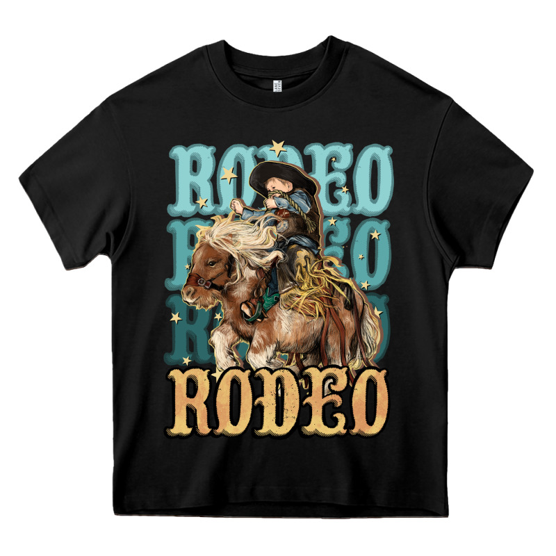 Rodeo Kid Cowboy Midilli Horse Heavy Core Tee by HowdyJamesFarm | Teevron