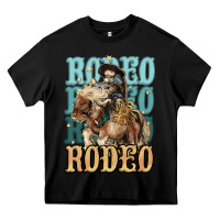 Black Rodeo kid Cowboy midilli horse Heavy Core Tee - HowdyJamesFarm