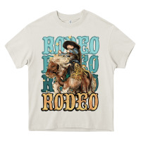 Cream Rodeo kid Cowboy midilli horse Heavy Core Tee - HowdyJamesFarm