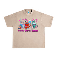 French Oak Coffee Nurse Repeat Nurse Coffee Cups Urban Heavy Tee - FaDigitalArtStudio
