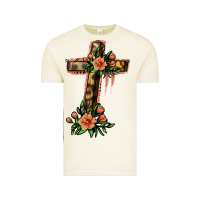 Vintage Arctic Flower Cross Vintage Tee - Jasminsmagicworld