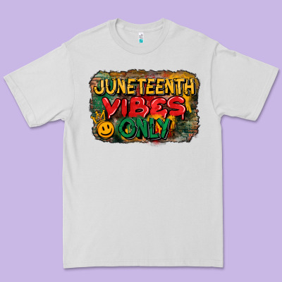 Juneteenth Vibes Only Premium Tee Designed By Cowgirlartshop