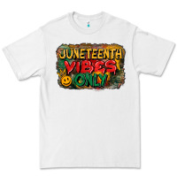 White juneteenth vibes only Premium Tee - CowGirlArtShop