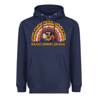 Navy back to school rainbow hello third grade Heavyweight Hoodie - AdoDesignShop