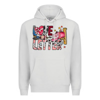 Dove Grey Love Letter Premium Hoodie - SublimationCraftShop