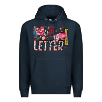 Navy Love Letter Premium Hoodie - SublimationCraftShop