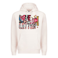 Pale Pink Love Letter Premium Hoodie - SublimationCraftShop