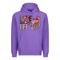 Purple Love Letter Premium Hoodie - SublimationCraftShop