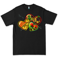 Black juneteenth hearts Premium Tee - CowGirlArtShop