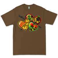 Cacao juneteenth hearts Premium Tee - CowGirlArtShop