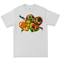Dove Grey juneteenth hearts Premium Tee - CowGirlArtShop