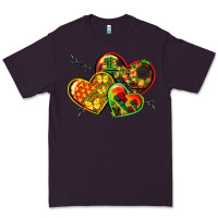 Plum juneteenth hearts Premium Tee - CowGirlArtShop