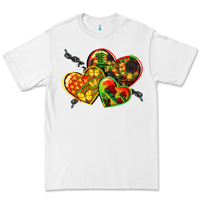Juneteenth Hearts Premium Tee by CowGirlArtShop | Teevron